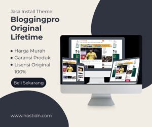 Jasa Install Theme BloggingPro Original Lisensi Lifetime