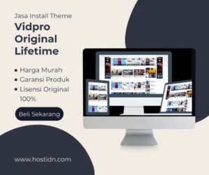 Jasa Install Theme Vidpro Original Lisensi Lifetime
