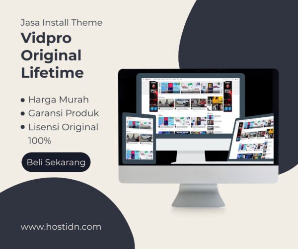 Jasa Install Theme Vidpro Original Lisensi Lifetime
