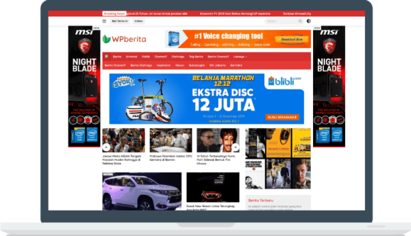 Jasa Install Theme WPberita Original Lisensi Lifetime