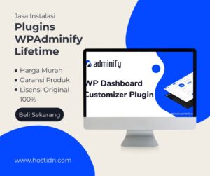 Jasa Install WP Adminify Lisensi Original Lifetime