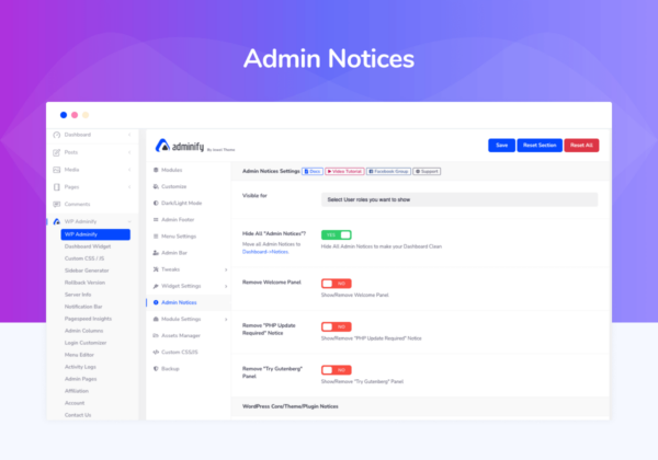 Jasa Install WP Adminify Lisensi Original Lifetime