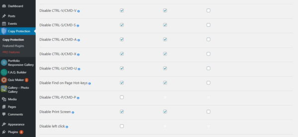 WordPress Copy Content Protection Pro Original